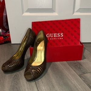 Guess by Marciano peep toe pumps
